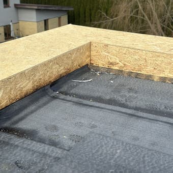 Plokščio stogo šilumos izoliacija ir drenažo sluoksnis – darbų eiga